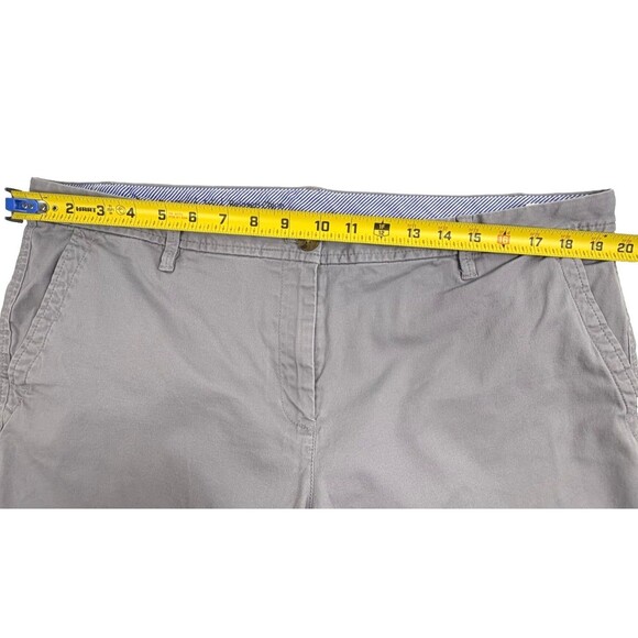 Talbots Relaxed Chino Ankle Pants Gray Cotton Stretch Preppy Weekend Casual 16 - Picture 7 of 14